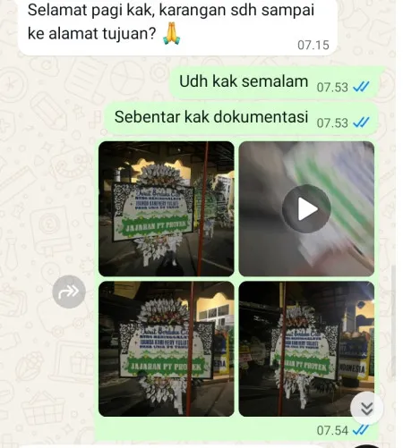 Pengiriman Papan Bunga Selamat Gunung Sahari