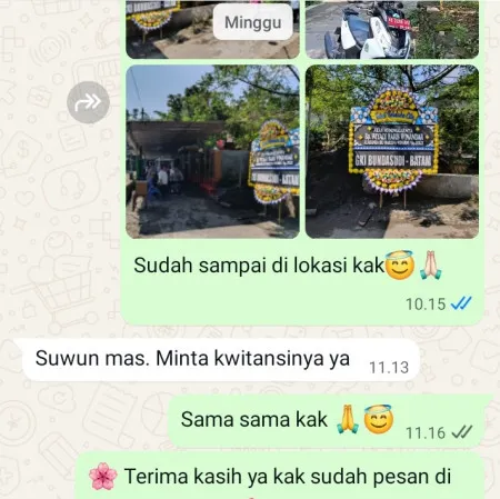 Pengiriman Papan Bunga Duka Gunung Sahari