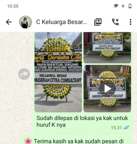Pengiriman Papan Bunga Duka Gunung Sahari