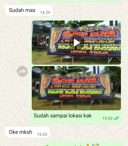 Pengiriman Papan Bunga Gunung Sahari